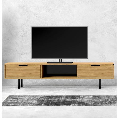 Szafka RTV-27 Drewno Lite Dąb Loft Lakier Rozmiary od 100 cm do 200 cm PREMIUM